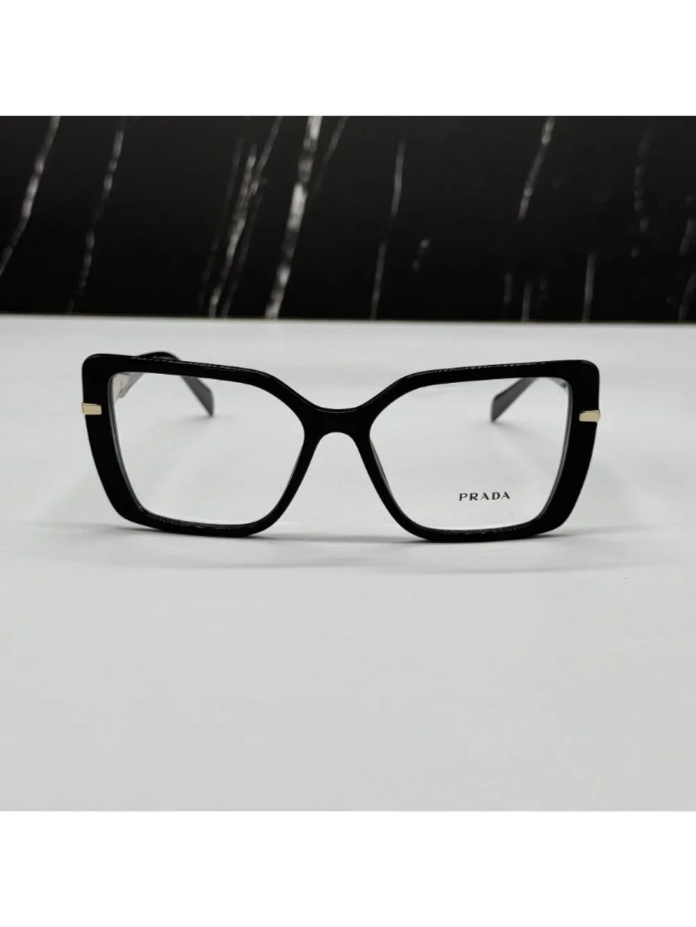 NWT Prada PR03ZV 1AB1O1 Black Butterfly Women Eyeglasses PR 03ZV